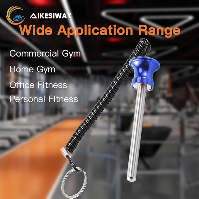 Universal Magnetic Weight Stack Pin with Pull Rope - Heavy Duty Gym Pin for Weight Stack Machines | Commercial & Home Gym Accessories | Replacement Weight Pins for Strength Training Equipment