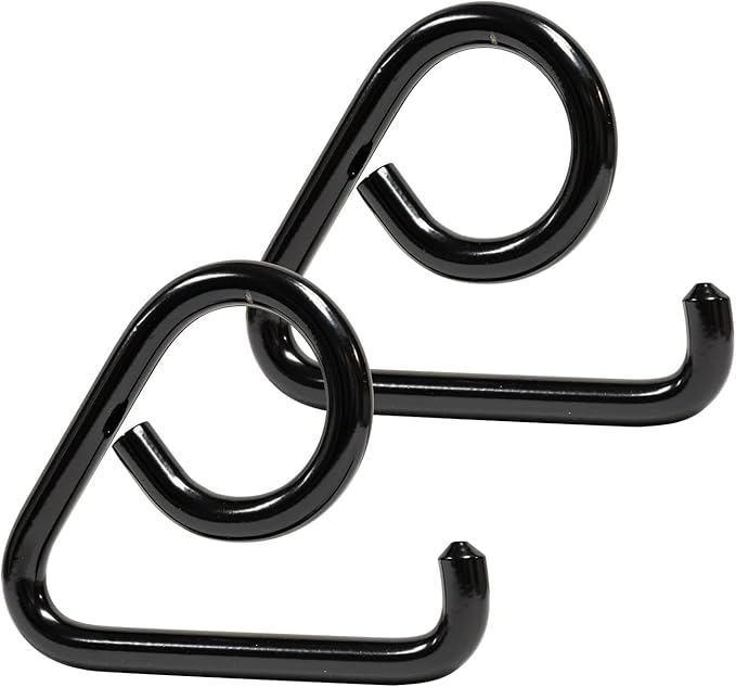 Serious Steel Fitness Resistance Band Collar Hooks (Pair) Use with Any 2"" Olympic Bar | Add Dynamic Resistance to Your Workout
