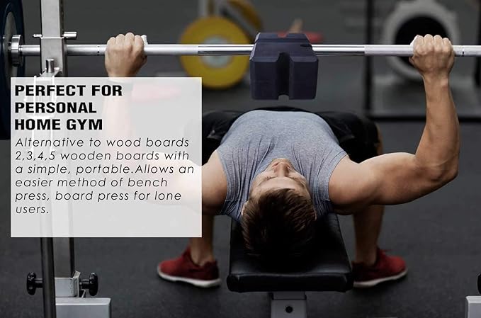 LARA STAR Bench Press Block Press Blocks Boards, Adjustable 2-5 Bench Board, Home Gym Workout Fitness Accessories for Increase Your Bench Press