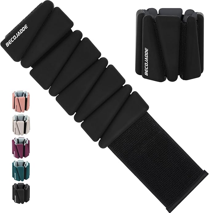 Ankle Weights Set of 2 (1 lb/2 lb/3 lb Each) Adjustable Wrist Weights for Women Men Wearable Arm Leg Weight for Pilates, Running, Walking, Workout, Yoga