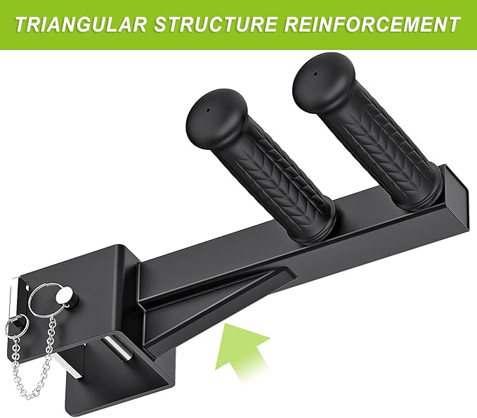 Dip Bar Attachment for Power Rack, Non-Slip Wide & Narrow Grip Handles, 500 lbs Capacity, Squat Rack Attachment for Dips, Inverted Rows, Push-Ups