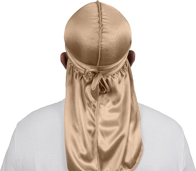 ForceWave 2 Pieces Silky Durag Pack for Men Women Waves, Premium Satin Deluxe Du-rag