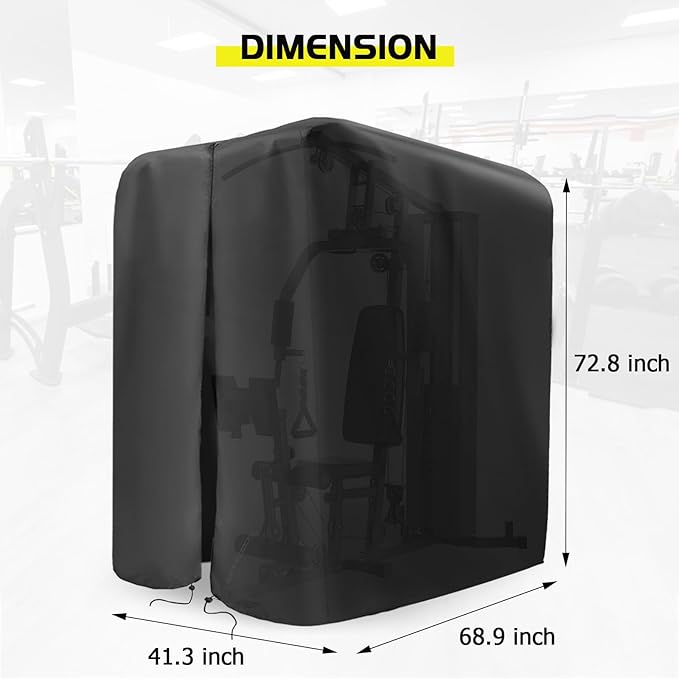 Protective Cover for Home Gym Set, Waterproof& Dustproof Cover for Gym Station/Home Excersize Equipment Set-Indoor or Outdoor