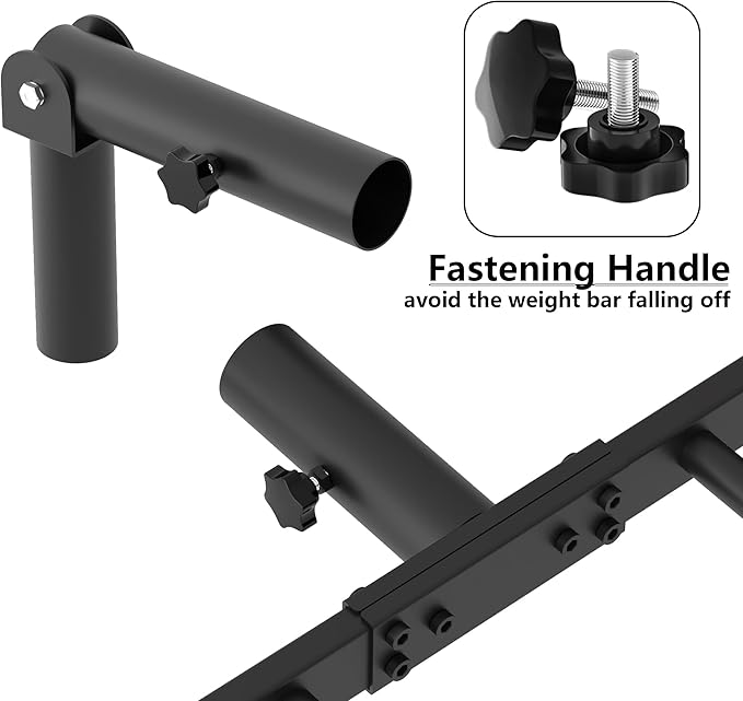 Heavy Duty Landmine Handle Attachment Set T Bar Row Viking Press Attachment for Barbell Workouts Weightlifting Landmine Handle Fits 2-Inch Olympic Barbell Strengthen Back and Core Muscles