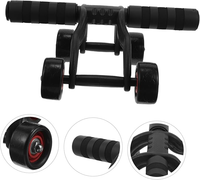 SUPVOX 1PC Abdominal Muscle Exercise Wheel for Home Gym Skid Handle Up to Weight Bearing for Upper Body Workouts Suitable for Beginners to Pros
