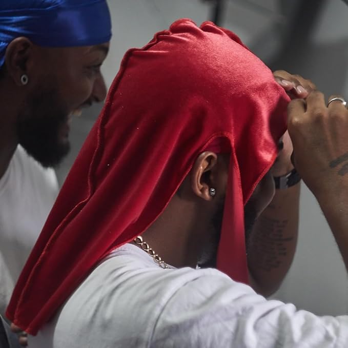 ForceWave 2 Pieces Silky Durag Pack for Men Women Waves, Premium Satin Deluxe Du-rag