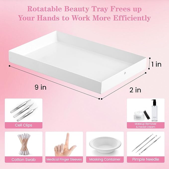 Facial Steamer Professional, Facial Steamer on Wheels with Storage Platform, Face Steamer with More Steam for Deep Cleansing and Hydration, Estheticians Steamer for Beauty, Spa and Home Use(White)