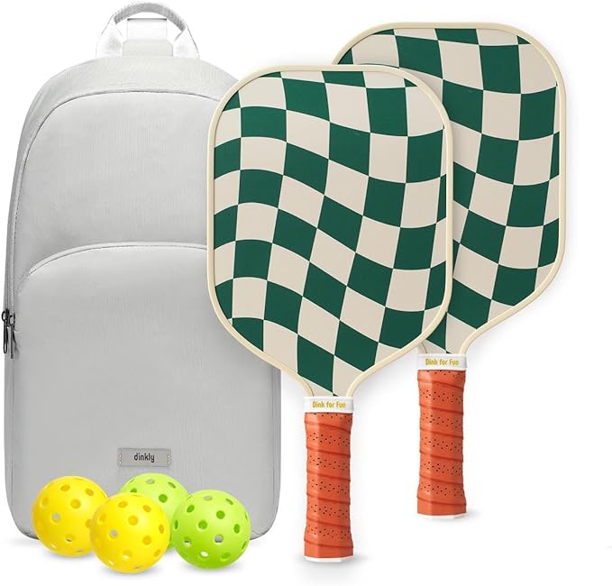 Pickleball Paddles Set of 2/4- USAPA Approved Graphite/Fiberglass Pickleball Racket, 2 Pickleball Rackets, 4 Balls and 1 Portable Carry Bag, Aesthetic Pickle Ball Set for Men Women Beginners