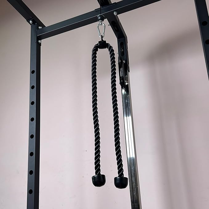 KORIKAHM Long Tricep Rope, Rope Pull Down Attachment 47 55 63Inch Length Long, Tricep Rope Cable Attachment, Tricep Pull Down Rope for Home Gym Pulley System,Cable Machine Attachment