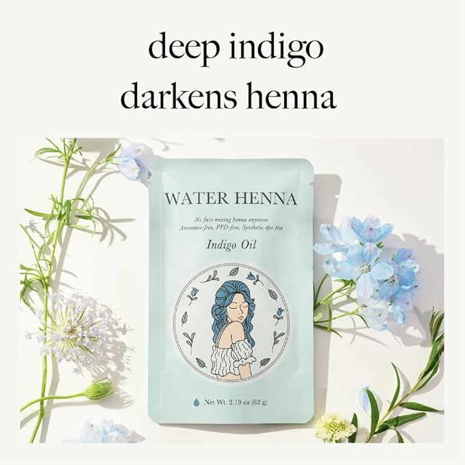 Korean Indigo Hair Dye 1 Sets 4.4 fl oz (130g) - 30 min and Easy Application, PPD-free, Synthetic dye-free liquid Formula, Made in Korea,