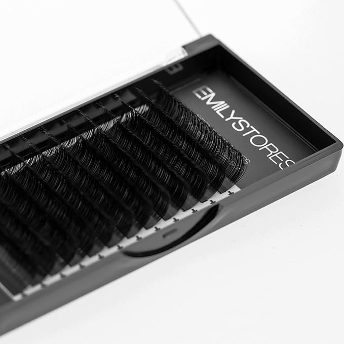 Lash Extension 0.03mm Thickness D Curl 14-20MM Leng Fine Soft Light-Weight Volume Individual Eyelash For Easy Fan Eyelash Extensions, Flower Lashes, Self Fanning Eyelashes (14-20MM Mixed)