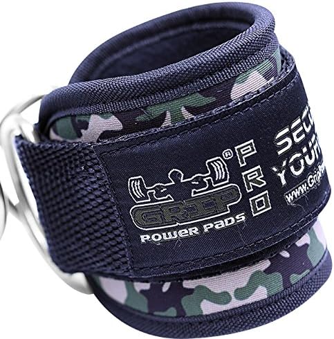 Ankle Straps for Cable Machines Double D-Ring Gym Adjustable Neoprene Premium Cuffs to Enhance Legs Abs & Glutes Kickbacks Workouts Leg Curls Extensions Booty Hip Abductors Exercise for Men & Women