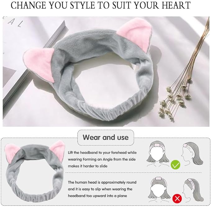 Face Washing Set, Manual Facial Cleansing Brush, 2-in-1 Skin Care face Brush, Silicone Facial Scrubber,Equipped with Headbands, Wrist Band, Facial Mask Brush and Powder Puff(Blue 6pcs)