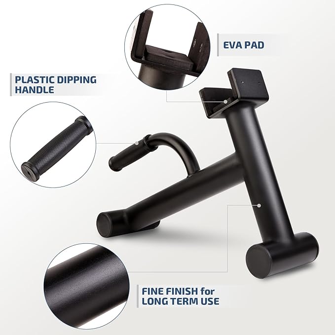 Deadlift Jack Barbell Stand,Barbell Stand for Weight Training Home Gym Easily Unload and Load 600lbs Barbell Plates for Deadlift Exercise