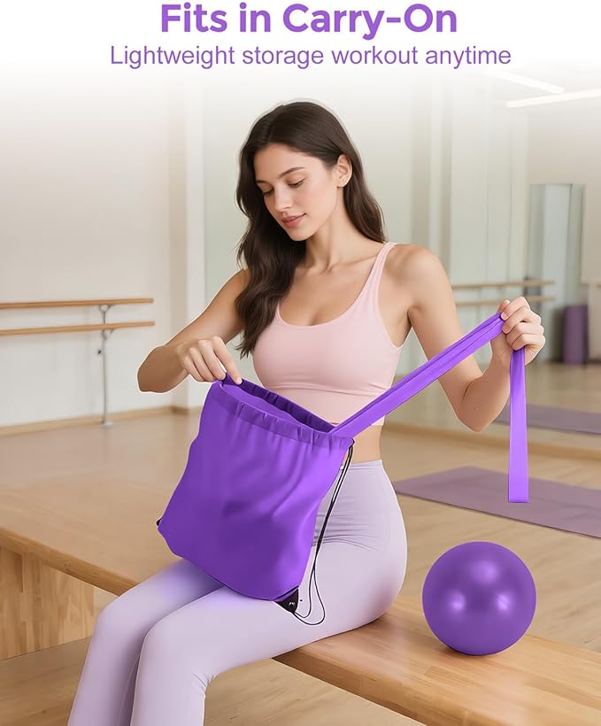 Pilates Essentials Kit for Women, 14-Inch Magic Circle Home Pilates Equipment with Pilates Ring and Ball Set, 5 Resistance Bands & Accessories for Home Workouts Beginners Essentials Starter Set