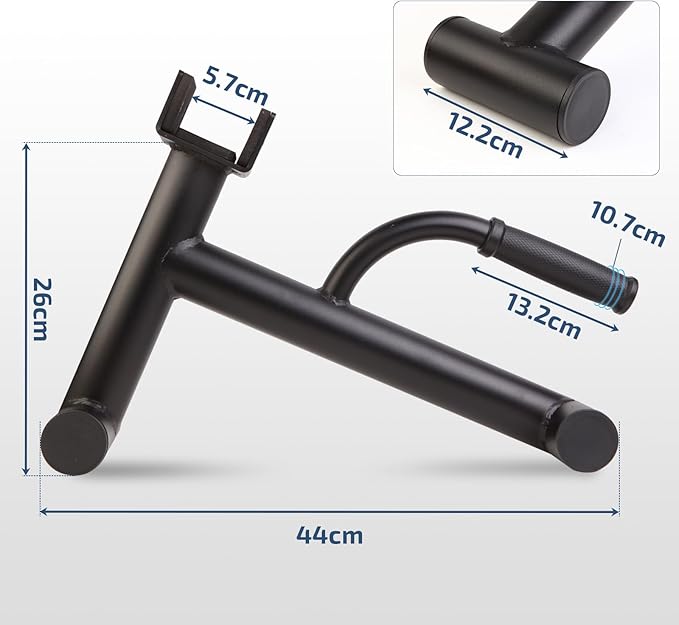 Deadlift Jack Barbell Stand,Barbell Stand for Weight Training Home Gym Easily Unload and Load 600lbs Barbell Plates for Deadlift Exercise