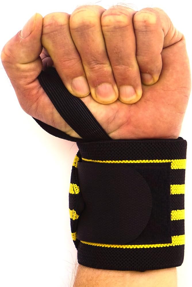 WOD Nation Wrist Wraps for Weightlifting & Strength Training – Professional Gym Straps w/Thumb Loop for Men & Women