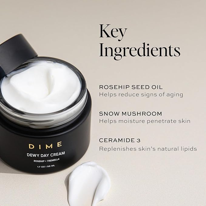 Dime Beauty Moisture Set - Includes Dewy Day Cream + Restorative Night Cream (50 ml Each)