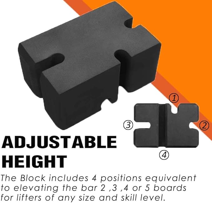 LARA STAR Bench Press Block Press Blocks Boards, Adjustable 2-5 Bench Board, Home Gym Workout Fitness Accessories for Increase Your Bench Press