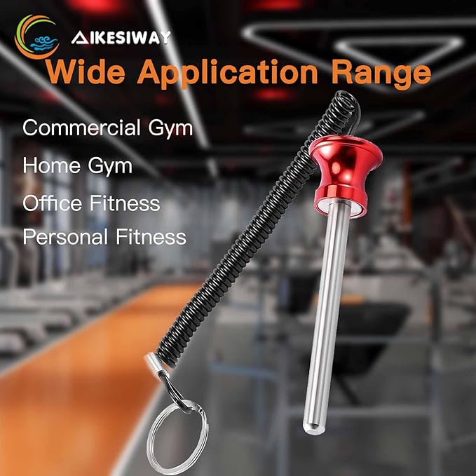 Universal Magnetic Weight Stack Pin with Pull Rope - Heavy Duty Gym Pin for Weight Stack Machines | Commercial & Home Gym Accessories | Replacement Weight Pins for Strength Training Equipment