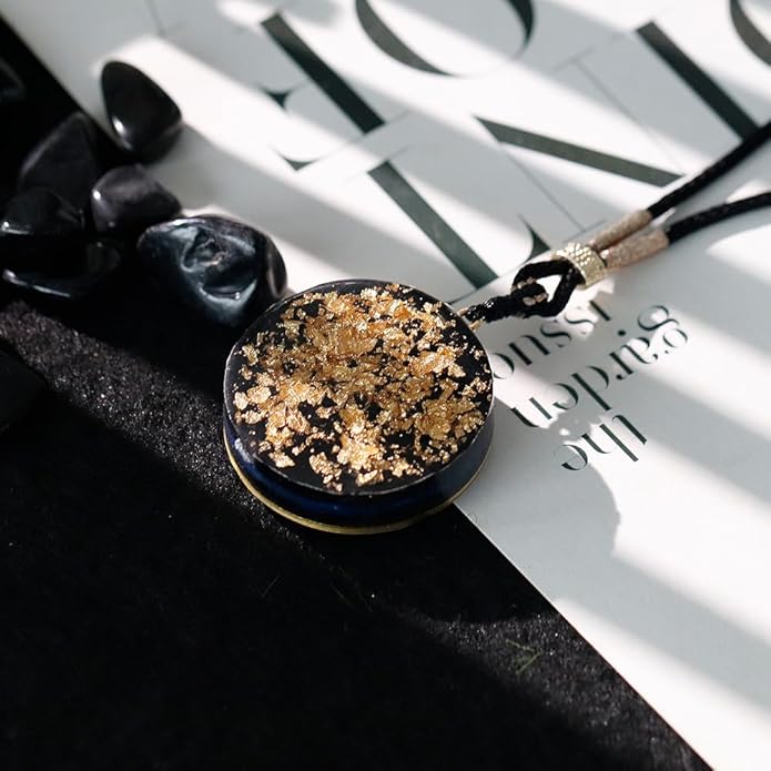 Day Day Up Orgonite Necklace - Sri Yantra Rotatable Pendant For Anti Stress Anxiety & Meditation - Malachite And Tiger Stone For Spiritual Healing & Positive Energy