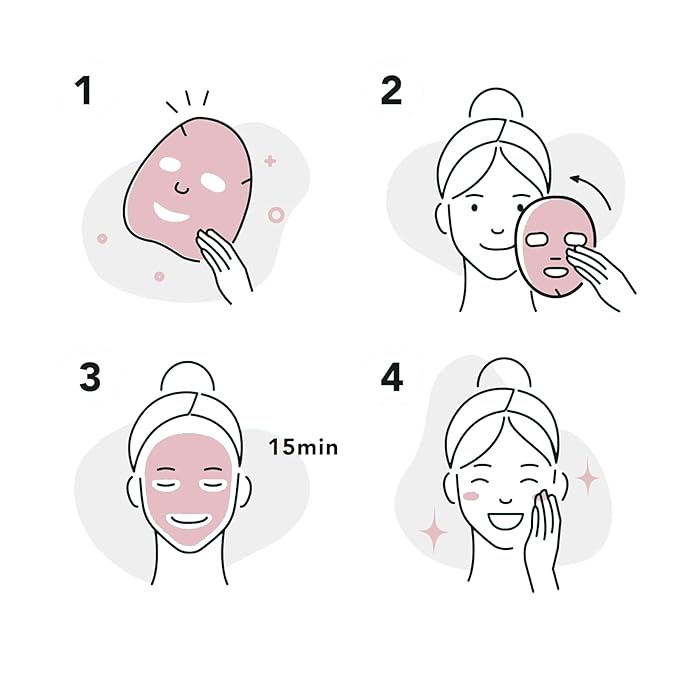 5PCS Animal Face Masks Skincare Face Masks Spa Masks - Natural Ingredients Moisturizing and Protecting Delicate Skin for Winter for Women Girl