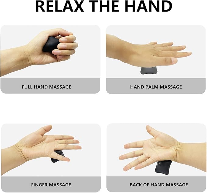 Reaction Training Ball,Six-Point Spike Massage Ball Set,Body Different Massage Balls for Hand and Foot Relaxation,Deep Muscle Relief,Everyday Use(2 Pieces) (Pink/Black, 2.80"/2.28")
