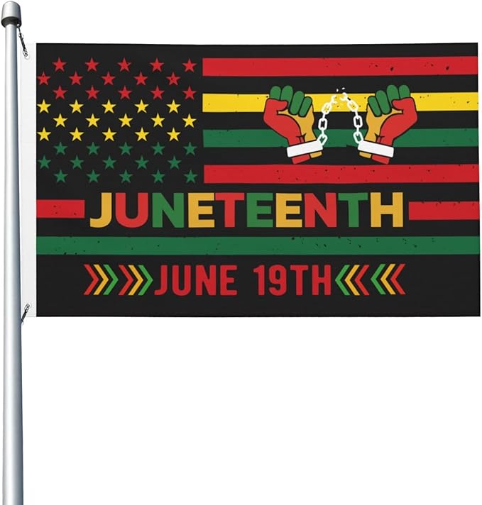 Juneteenth Flag for outside 3x5 Ft juneteenth decorations outdoor african american flag Farmhouse Yard Indoor/Outdoor Banner Decor Gifts