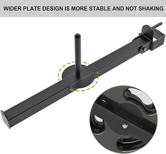 Belt Squat Attachment for 2" x 2" or 3" x 3" Power Rack with 5/8" or 1" Holes, Landmine Belt Squat Machine, Compatible with 1" & 2" Weight Plates, Home Gym Squat Rack Accessories