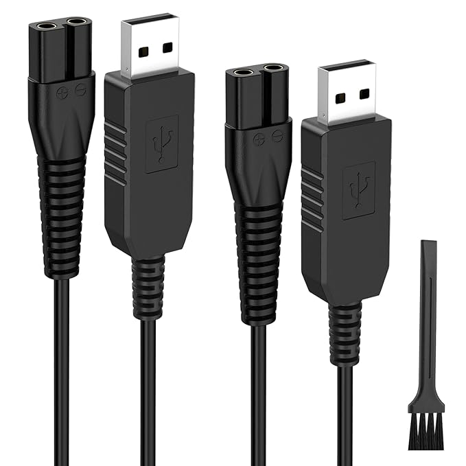 3.5V Charger for Wahl 9649 9649P Color Pro Cordless Hair Clipper, 2-PACK 6ft Replacement Charger Cord for Wahl 9636-700 9636-2201 79434 Color Pro Cordless Hair Clipper & Trimmer