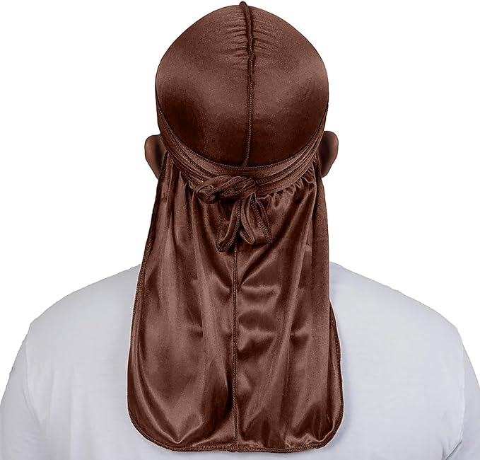 ForceWave 2 Pieces Silky Durag Pack for Men Women Waves, Premium Satin Deluxe Du-rag