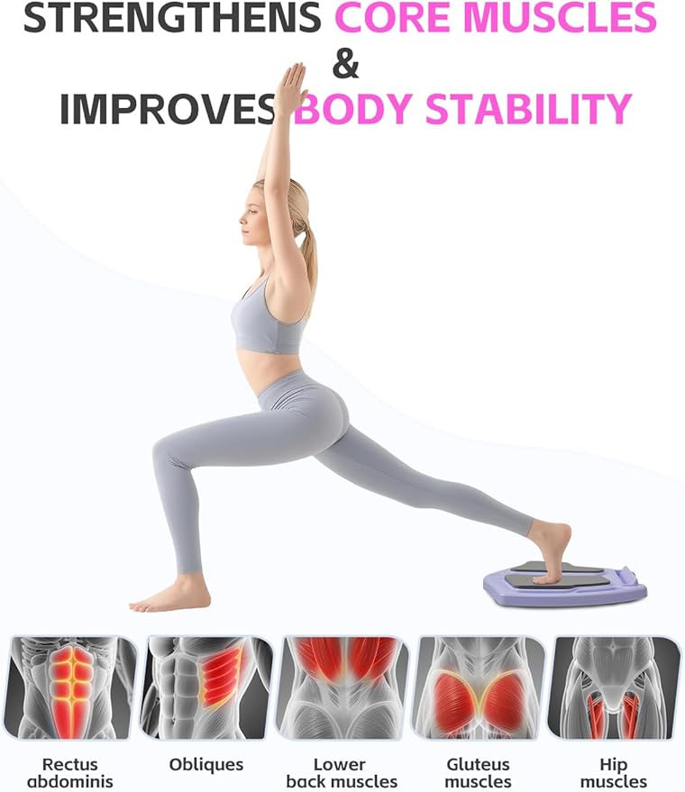 Pilates Board,Pilates Reformer Sets, Multifunctional Abdominal Pilates Board for Home Workout,Fitness Equipment, Portable Foldable Ab Board Trainer Pilates Exercise Machine for Women