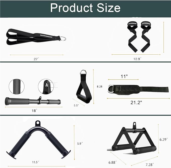 Cable Machine Attachment for HOM Gym Triceps Pull Down Attachments Cable Machine Accesories Set
