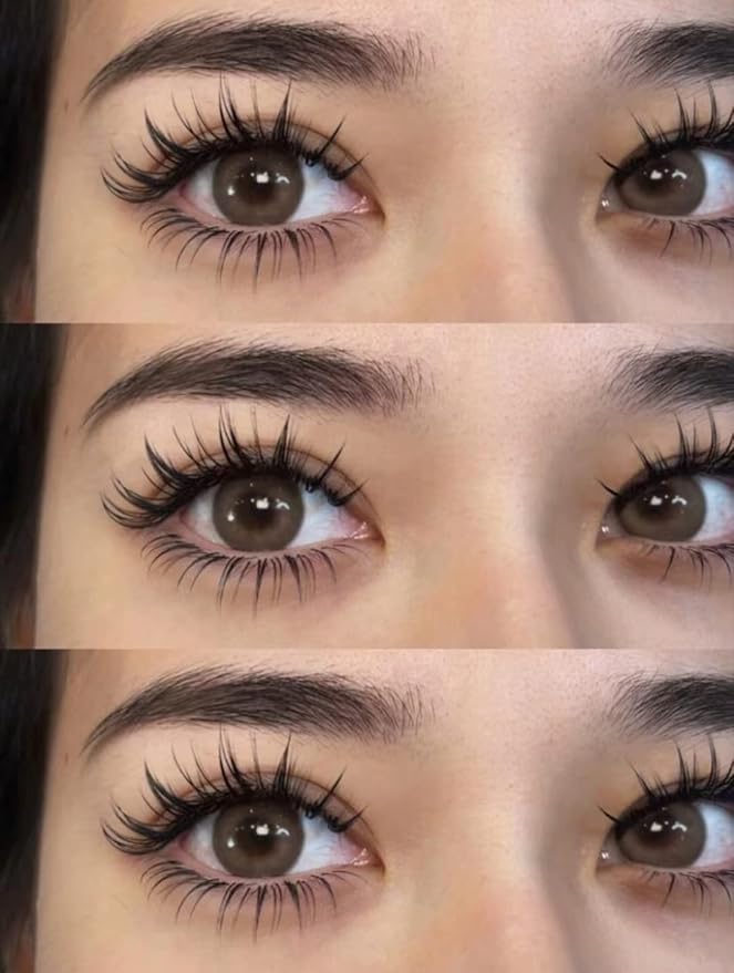 Manga Lashes Natural Look Clear Band Eyelashes,Japanese Anime Lashes 5 Pack,Cat Eyes