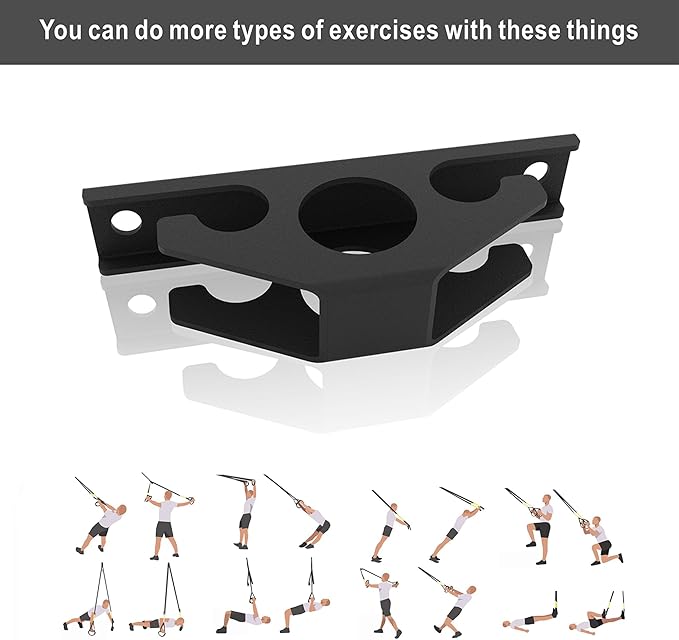 3PCS Resistance Band Wall Anchors, Wall Mounted Anchors for Resistance Bands, Wall Mount Workout Anchors for Home Gym Workouts, Strength Training, Physical Therapy