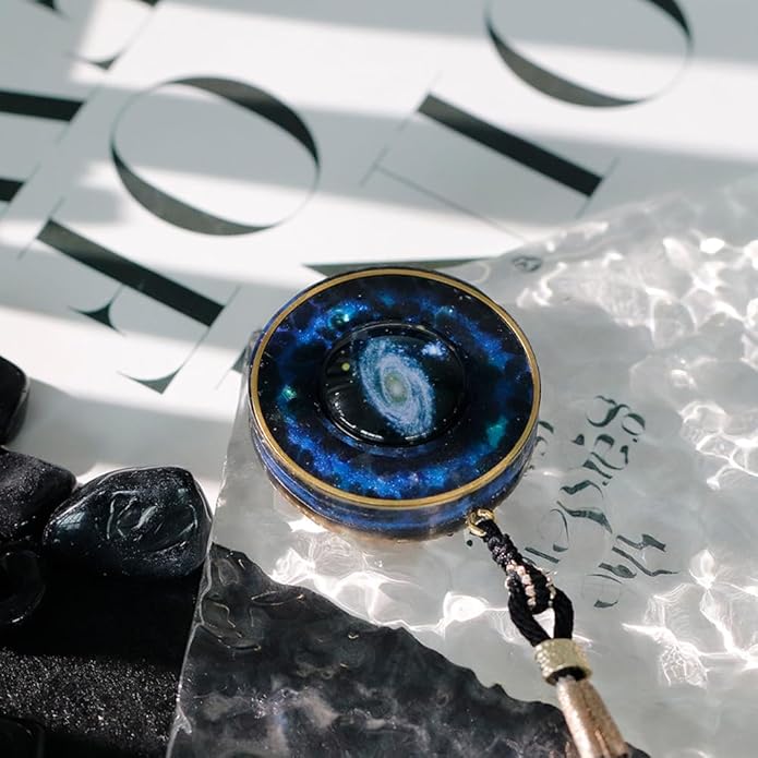 Day Day Up Orgonite Necklace - Sri Yantra Rotatable Pendant For Anti Stress Anxiety & Meditation - Malachite And Tiger Stone For Spiritual Healing & Positive Energy