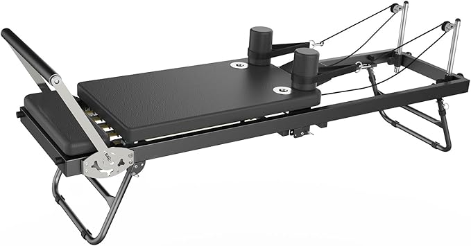 Pilates Reformer Machine,Foldable Home Pilates Reformer Equipment, Small Reformer for Women Use Studio Gym Yoga