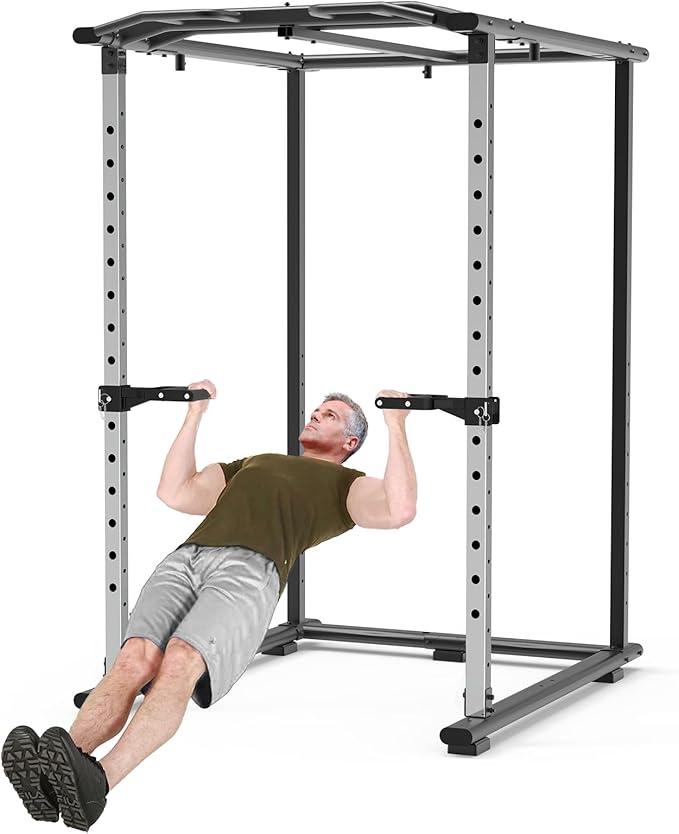 Kipika Y-Shaped Dip Bar for Power Cage with 5/8" or 1" Hole - Dip Bar Attachments for Home Gym - Heavy Duty Power Rack Attachments - Squat Rack Accessories for Strength Training