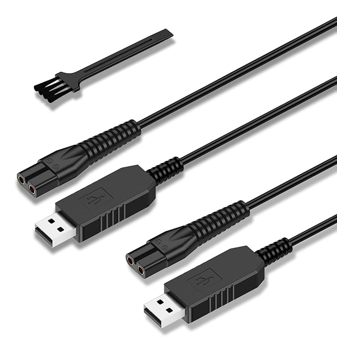 3.5V Charger for Wahl 9649 9649P Color Pro Cordless Hair Clipper, 2-PACK 6ft Replacement Charger Cord for Wahl 9636-700 9636-2201 79434 Color Pro Cordless Hair Clipper & Trimmer