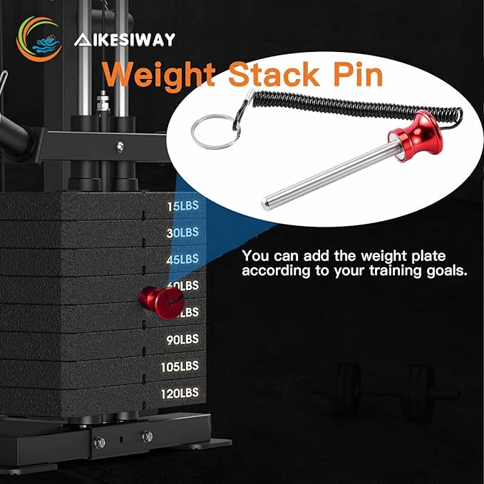 Universal Magnetic Weight Stack Pin with Pull Rope - Heavy Duty Gym Pin for Weight Stack Machines | Commercial & Home Gym Accessories | Replacement Weight Pins for Strength Training Equipment