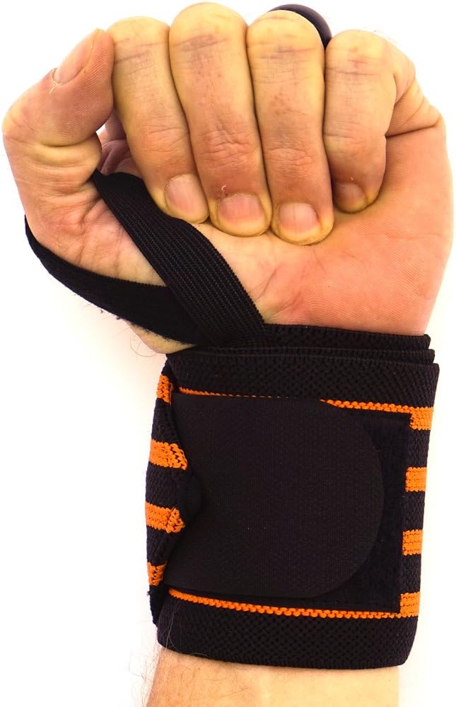 WOD Nation Wrist Wraps for Weightlifting & Strength Training – Professional Gym Straps w/Thumb Loop for Men & Women