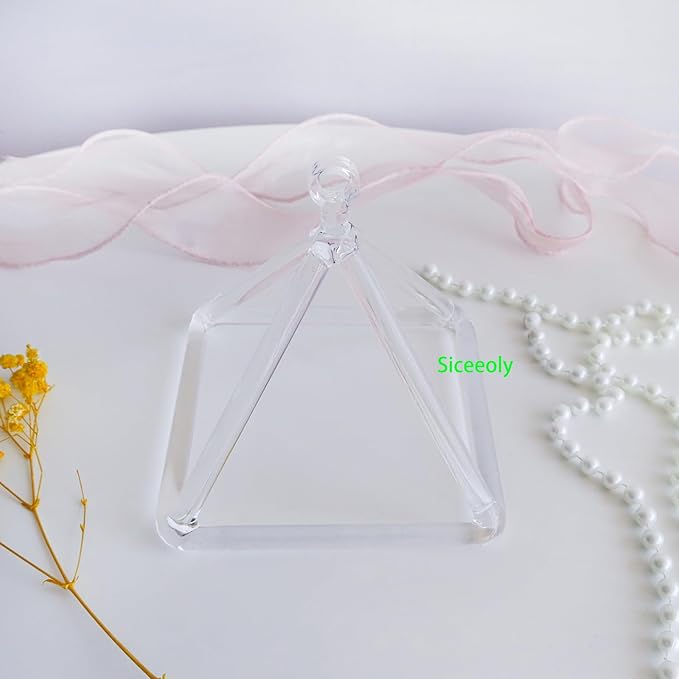 6 Inch Clear Quartz Crystal Singing Pyramid Healing Musical Instrument For Sound Healing Meditation With Crystal Singing Bowl Striker