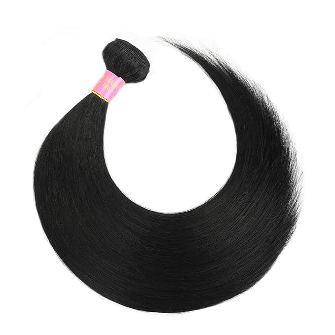 18 Inch One Bundle Human Hair Straight Bundles Human Hair 100% Unprocessed Brazilian Virgin Human Hair Bundles Natural Black