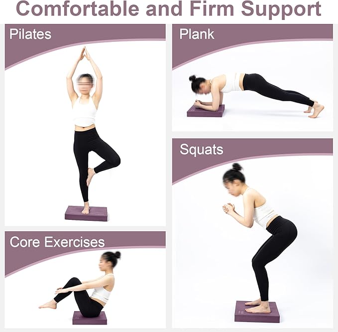 StrongTek Extra Wide Foam Balance Pad for Physical Therapy, 19" X 15.8" X 2.4", High-Density TPE Foam Pad for Exercise, Enhanced Stability, Core Strength, Non-Slip & Water-Resistant, for Fitness, Yoga