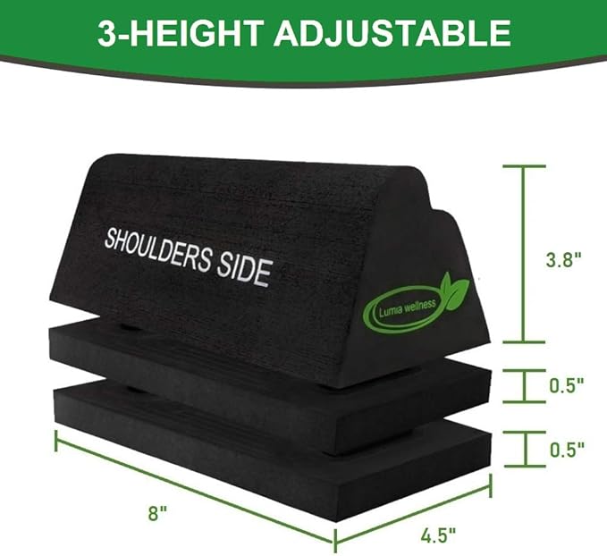 Cervical Orthotic Traction Block, Firm, Spinal & Neck Alignment, Cervical Traction Device & Neck Stretcher