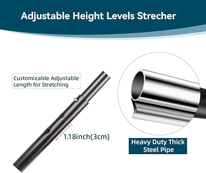 Hamstring Stretcher, Knee Extension Device, Lower Back, Hip & Calf Stretching