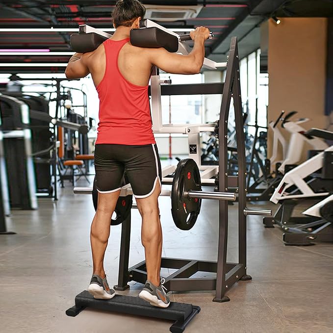 Kipika Steel Calf Raise Block - Standing Calf Raise Machine for Home Gym, Heavy Duty Wider Anti-Slip Platform Suitable for Calf Raise, Squats, Foot Stretches & Dip Exercises Supports up to 800lbs