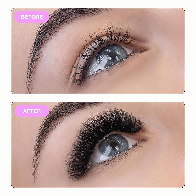 Curacoro Promade 500 Fans 10D-0.03 DD Curl 11mm Length Handmade Volume Lash Fans for Long-Lasting Eyelash Extension
