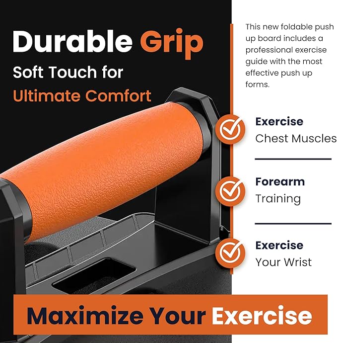 AAASH Push Up Board - 25-in-1 Home Gym Equipment - Portable Board with Color-Coded Variations and Accessories for Chest, Back, Triceps, and Arms - Perfect for Gym Freak