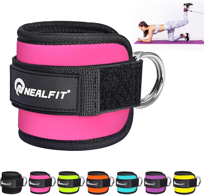 Ankle Strap for Cable Machine, Gym Ankle Cuff for Kickbacks, Leg Extensions, Glute Workouts, Booty Hip Abductors Exercise for Women and Men
